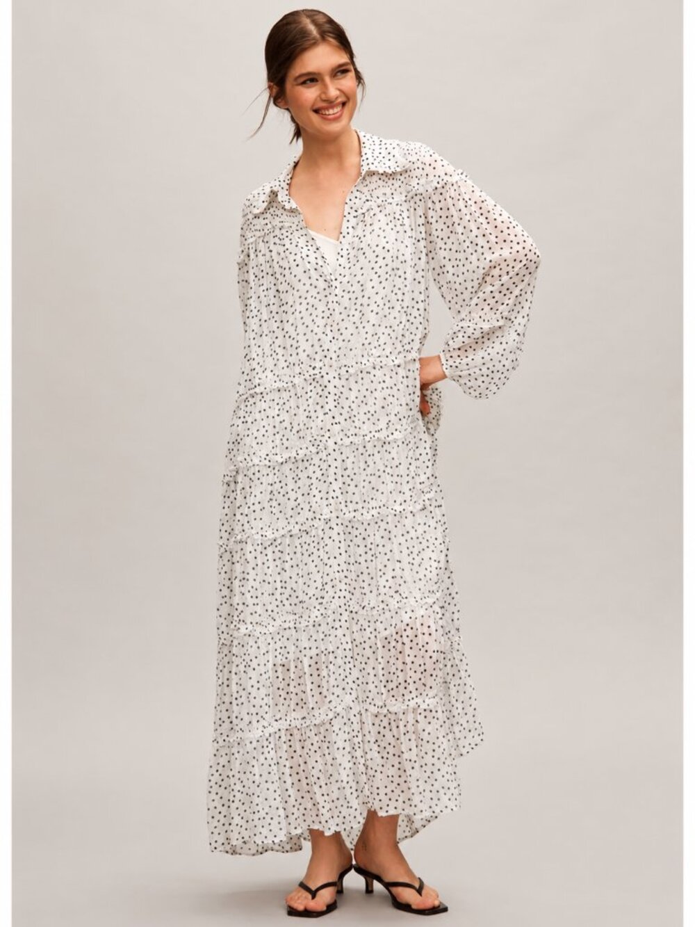 NWT Anthropologie Tiered Maxi Dress